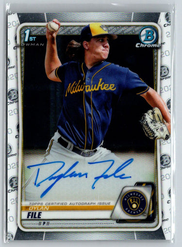 2020 Bowman Chrome #CPA-DF Dylan File Prospect Autographs E19