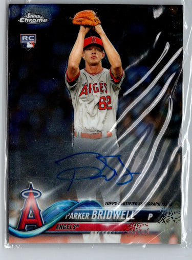 2018 Topps Chrome #RA-PBR Parker Bridwell Rookie Autographs E19