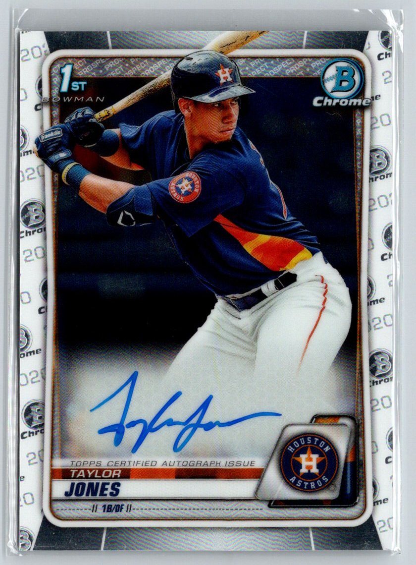 2020 Bowman Chrome #CPA-TJ Taylor Jones Prospect Autographs E20
