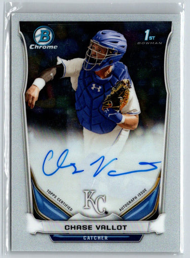 2014 Bowman Draft #BCA-CV Chase Vallot Chrome Draft Pick Autographs E18