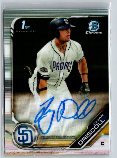 2019 Bowman Draft #CDA-LDR Logan Driscoll Chrome Draft Pick Autographs E20