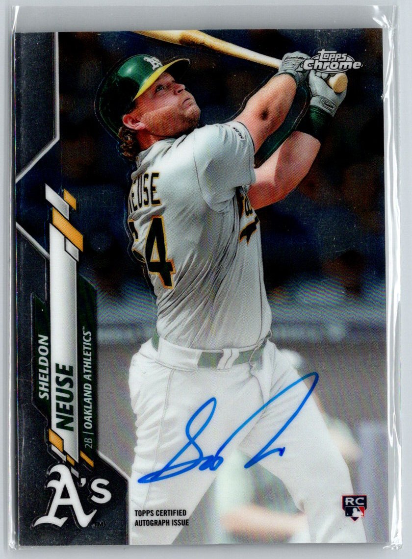 2020 Topps Chrome #RA-SN Sheldon Neuse Rookie Autographs E20