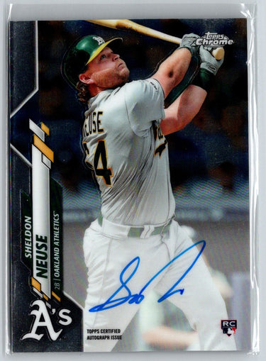 2020 Topps Chrome #RA-SN Sheldon Neuse Rookie Autographs E20