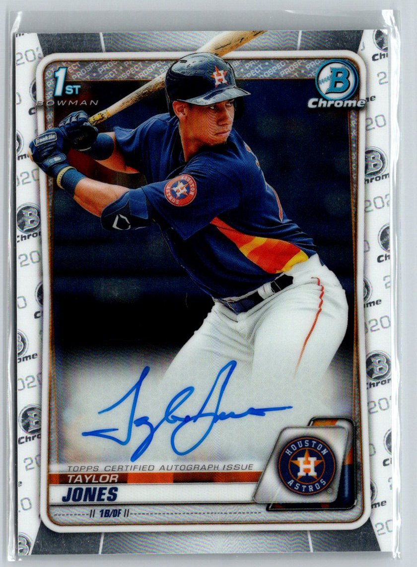 2020 Bowman Chrome #CPA-TJ Taylor Jones Prospect Autographs E20