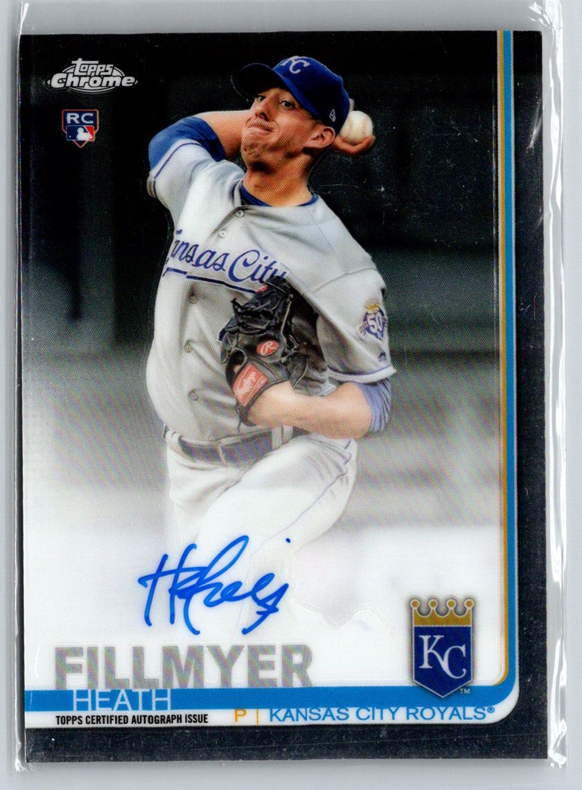 2019 Topps Chrome #RA-HF Heath Fillmyer Rookie Autographs E20