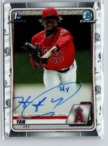 2020 Bowman Chrome #CPA-HY Hector Yan Prospect Autographs E20