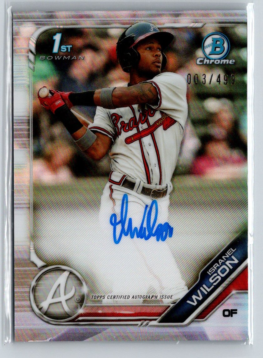 2019 Bowman #CPA-IW Isranel Wilson Chrome Prospect Auto Refractor #/499 E21