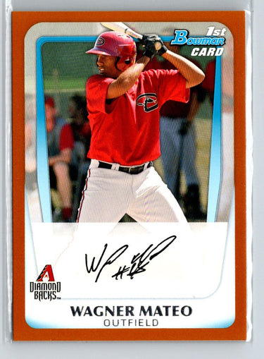 2011 Bowman #BP88 Wagner Mateo Prospects Orange #/250 E21