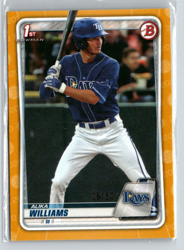 2020 Bowman Draft #BD-136 Alika Williams Gold #/50 E21