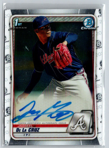 2020 Bowman #CPA-JDC Jasseel De La Cruz Chrome Prospect Autographs E22