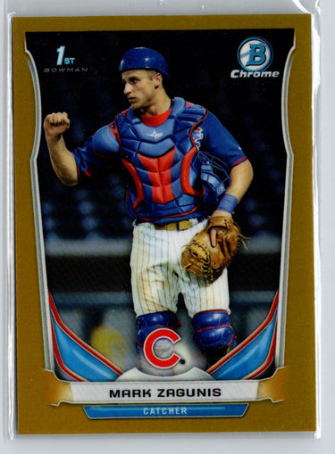 2014 Bowman Draft #CDP92 Mark Zagunis Chrome Gold Refractors #/50 E21