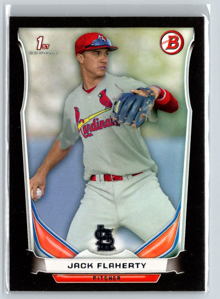 2014 Bowman Draft #DP30 Jack Flaherty Black E21