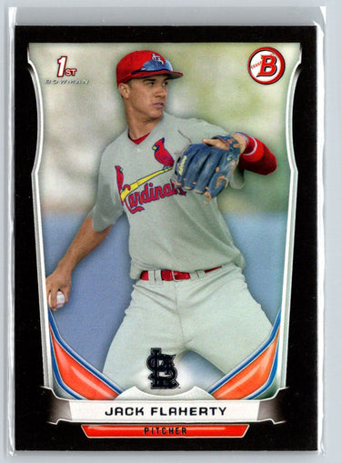 2014 Bowman Draft #DP30 Jack Flaherty Black E21