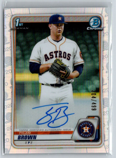 2020 Bowman Draft #BD-21 Tyler Brown Chrome Refractor E22
