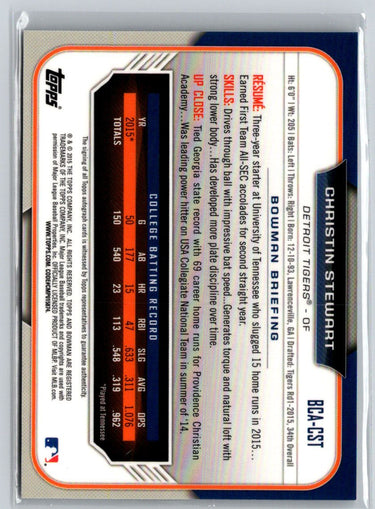 2015 Bowman Draft #BCA-KH Kyle Holder Chrome Draft Pick Autographs E22