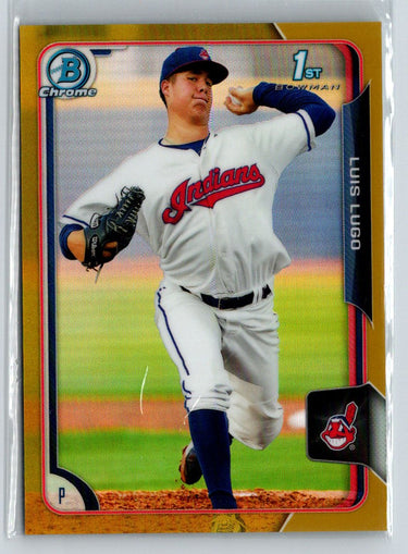 2015 Bowman - Chrome Prospects Gold Refractors #BCP29 Luis Lugo #/50 E21