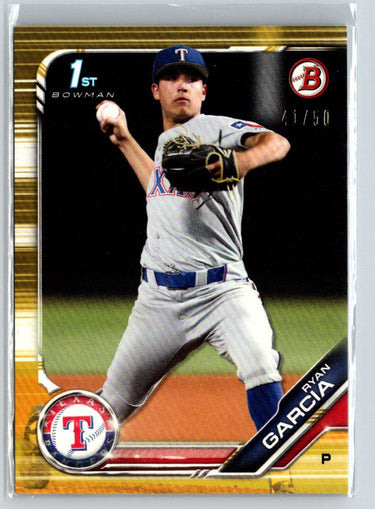 2019 Bowman Draft #BD-148 Ryan Garcia Gold #/50 E21
