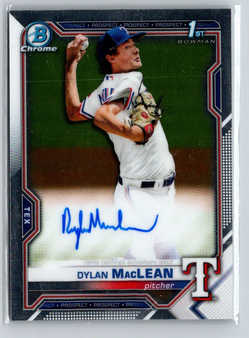 2021 Bowman #CPA-DMA Dylan MacLean Chrome Prospect Autographs E22