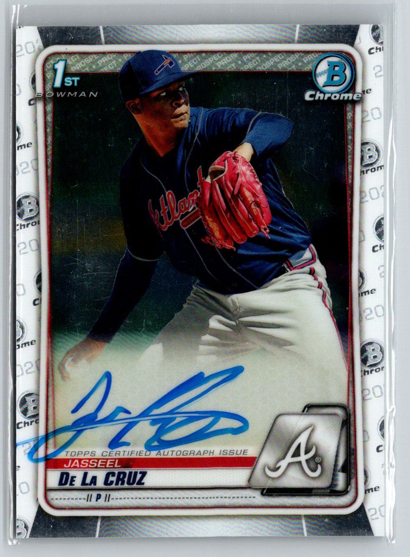 2020 Bowman #CPA-JDC Jasseel De La Cruz Chrome Prospect Autographs E23