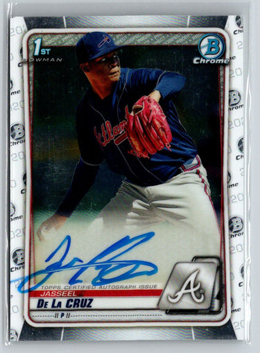 2020 Bowman #CPA-JDC Jasseel De La Cruz Chrome Prospect Autographs E23