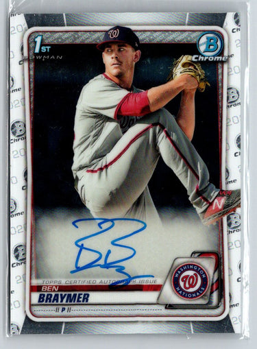 2020 Bowman #CPA-BB Ben Braymer Chrome Prospect Autographs E23