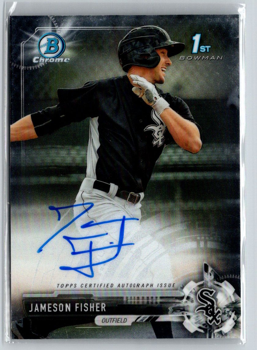 2017 Bowman Chrome #CPA-JF Jameson Fisher Prospect Autographs E23