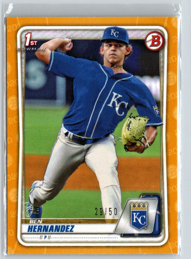 2020 Bowman Draft #BD-19 Ben Hernandez Gold #/50 E23