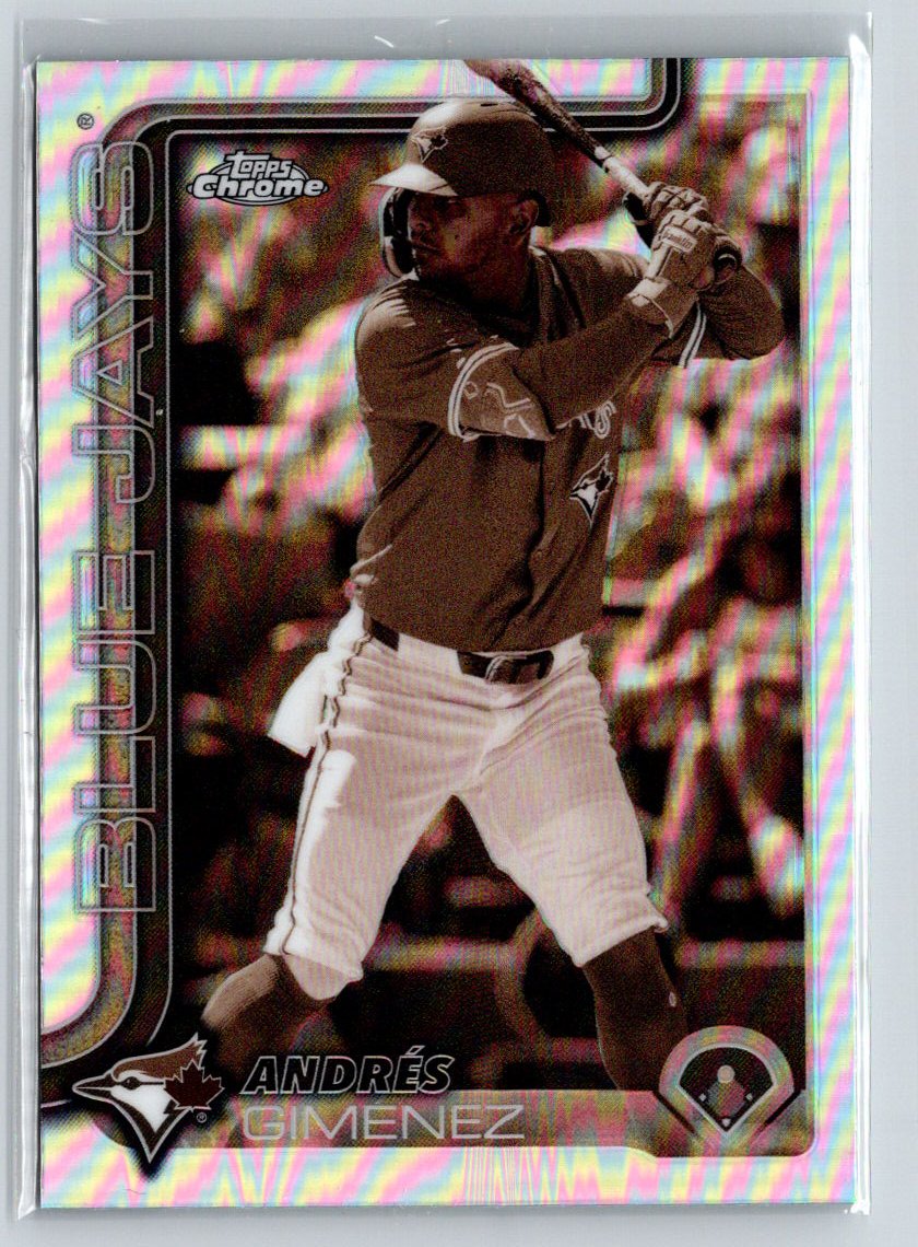 2025 Topps Chrome #70 Andrés Giménez Sepia Refractors E23