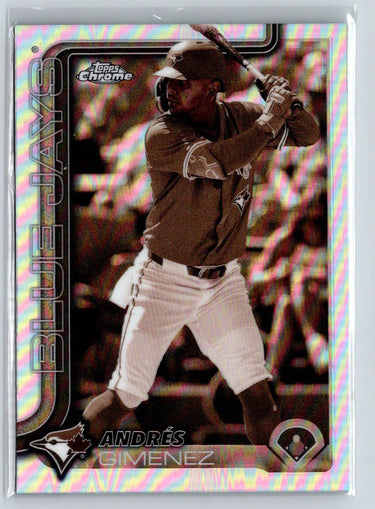 2025 Topps Chrome #70 Andrés Giménez Sepia Refractors E23