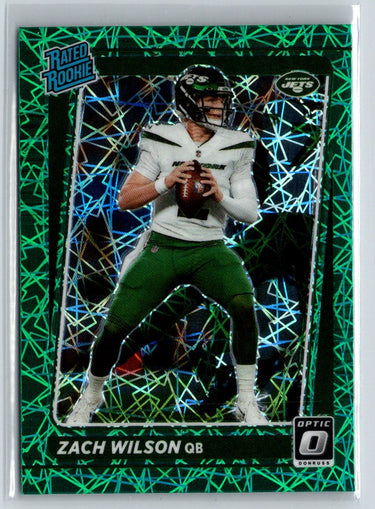 2021 Donruss Optic #202 Zach Wilson Green Velocity E8