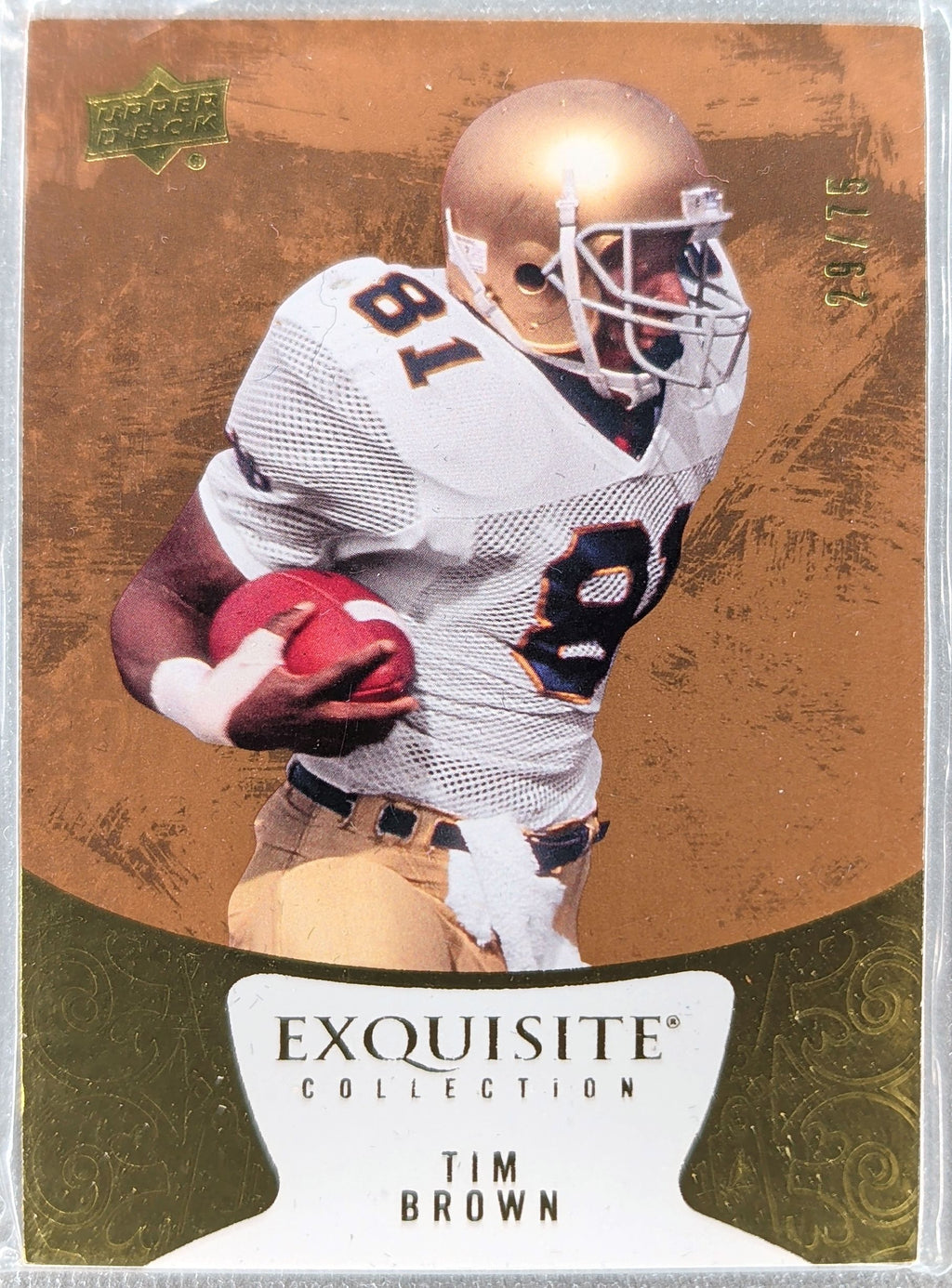 2014 Upper Deck Exquisite Collection #38 Tim Brown #/75 D15