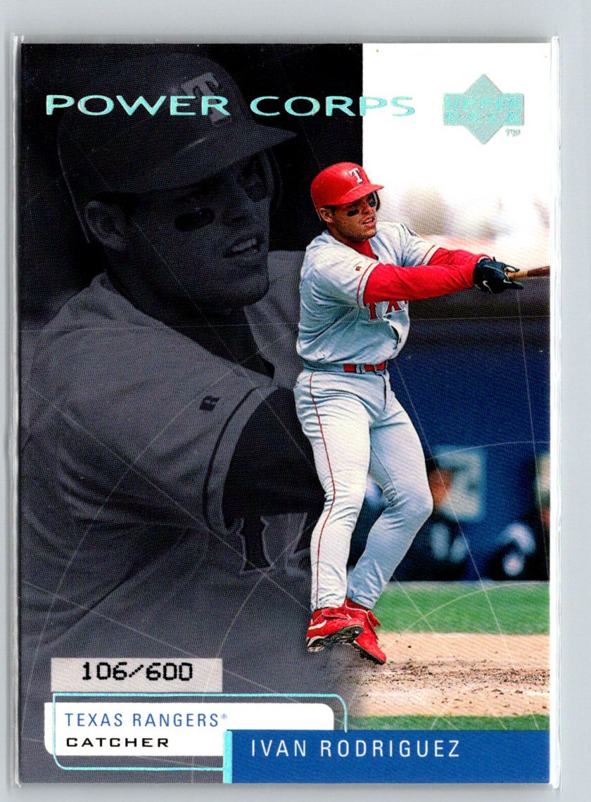 1999 Upper Deck Challengers for 70 #32 Ivan Rodriguez #/600 F1