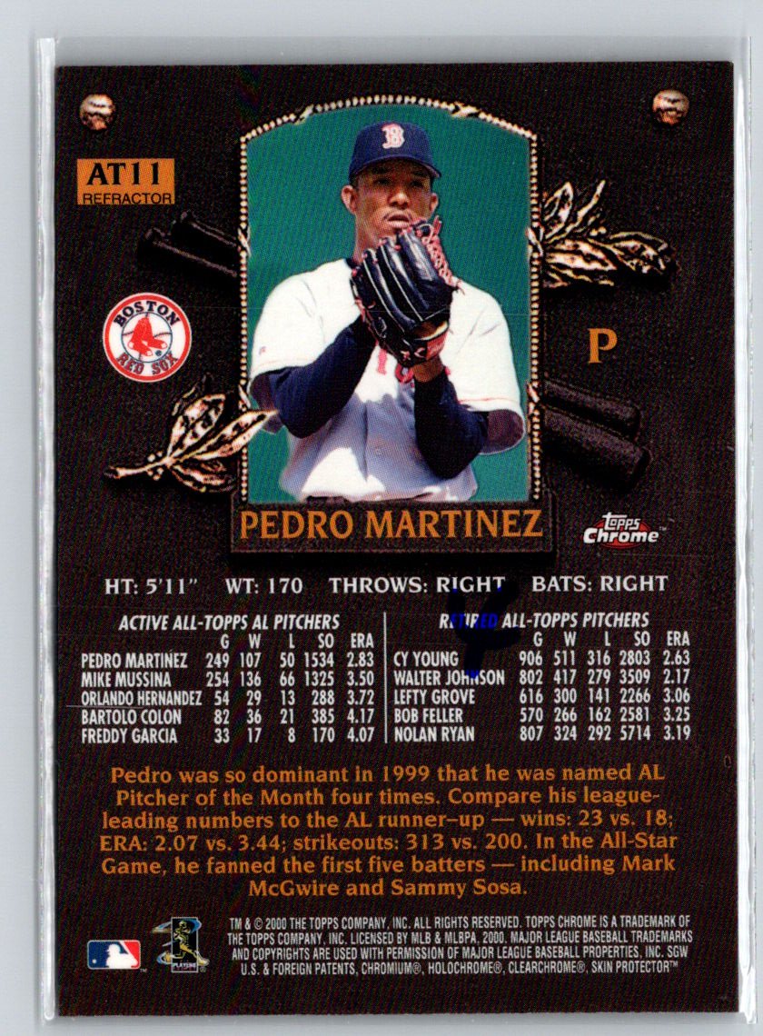 2000 Topps Chrome #AT11 Pedro Martinez All-Topps Refractors F1