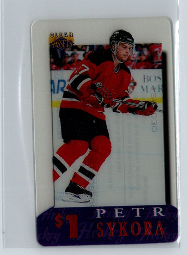 1996 Classic Clear Assets #22 Petr Sykora Phone Cards $1 F1