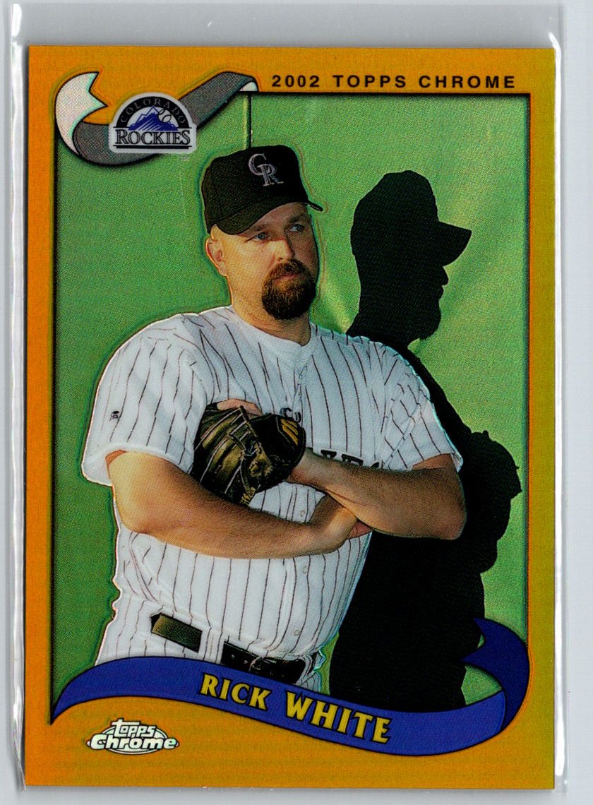 2002 Topps Chrome #383 Rick White Gold Refractors F2