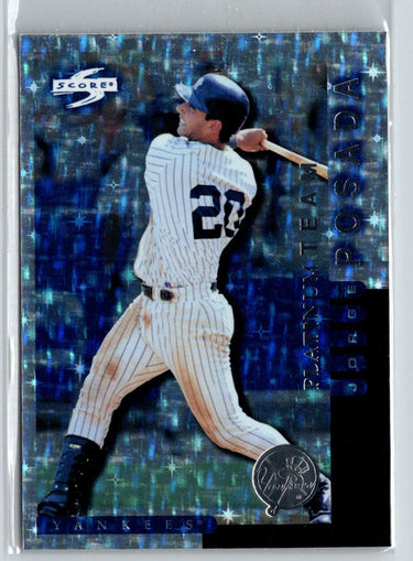 1998 Score New York Yankees #15 Jorge Posada Platinum Team F2