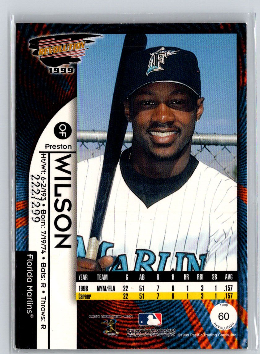 1999 Pacific Revolution #60 Preston Wilson Red #/299 F2