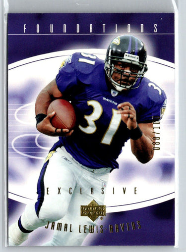 2004 Upper Deck Foundations #9 Jamal Lewis Exclusive Gold #/100 F2