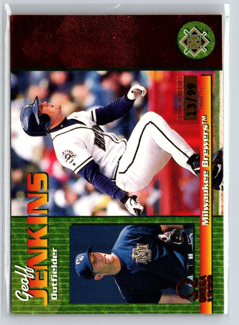 1999 Pacific Omega #132 Geoff Jenkins Copper #/99 F2