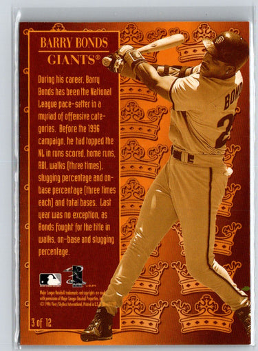 1997 Ultra #3 Barry Bonds Season Crowns  F3