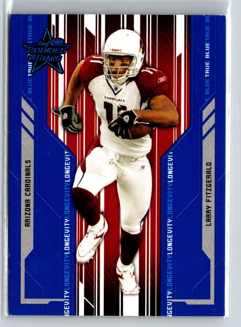 2005 Leaf Rookies & Stars Longevity #3 Larry Fitzgerald blue /99 F3
