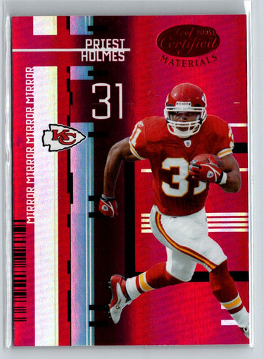 2005 Leaf Certified Materials #59 Priest Holmes Mirror Red #/100 F3