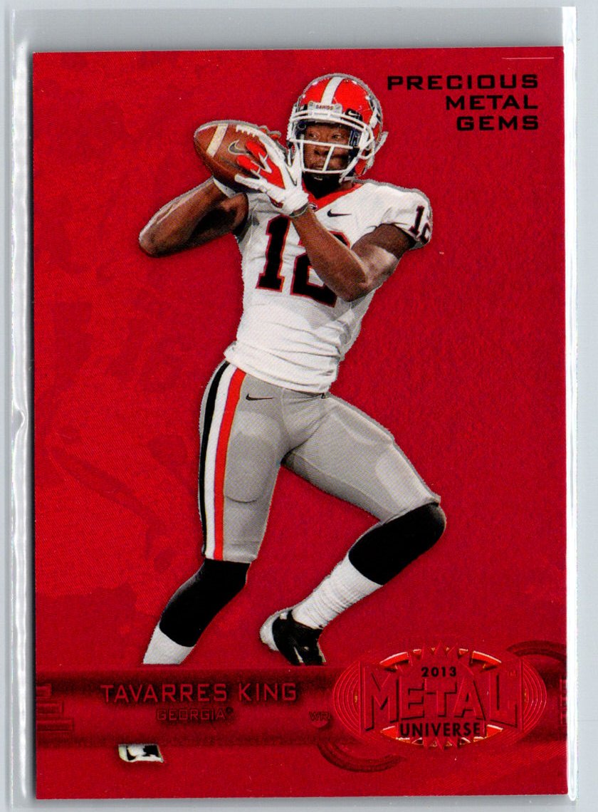 2013 Fleer Retro Tavarres King Metal Universe Precious Metal Gems Red /100 F3