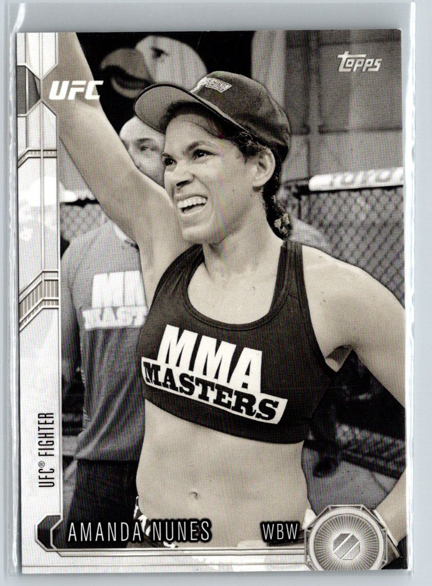 2015 Topps UFC Chronicles #205 Amanda Nunes Black and White #/188 F4