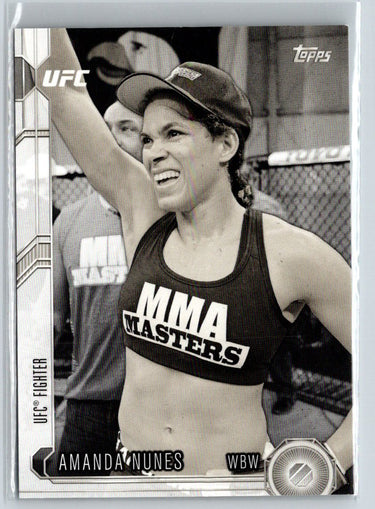2015 Topps UFC Chronicles #205 Amanda Nunes Black and White #/188 F4
