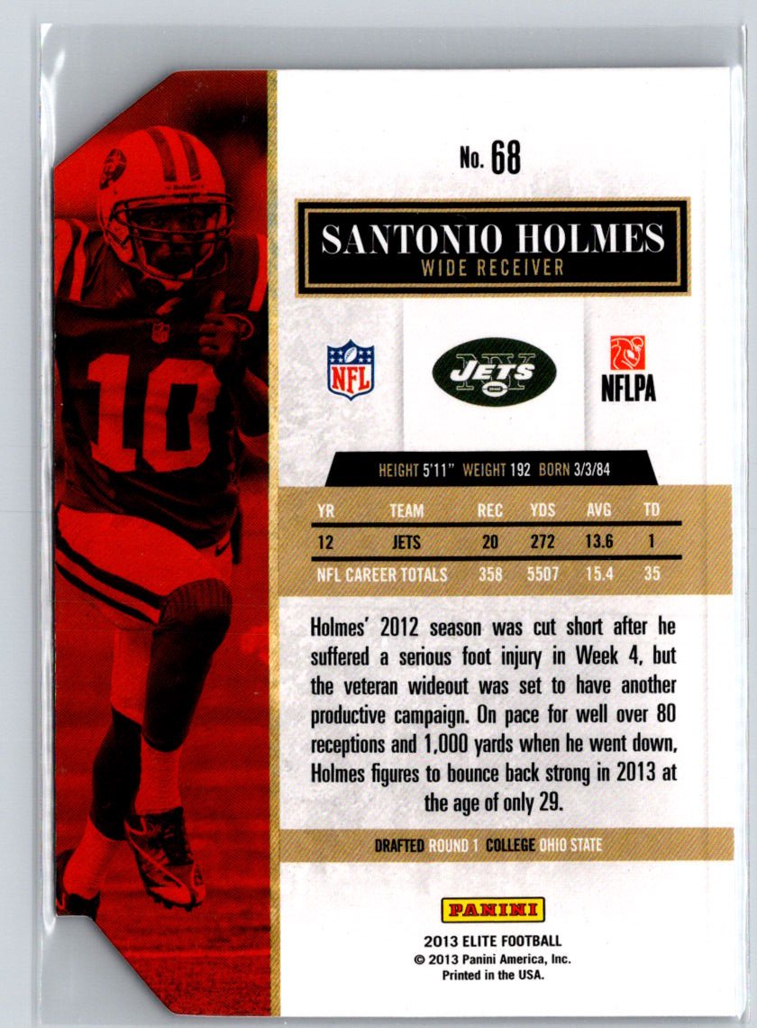 2012 Panini National Treasures #77 Santonio Holmes #/99 F5