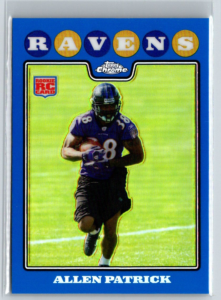 2008 Topps Chrome #TC195 Allen Patrick Blue Refractors F5