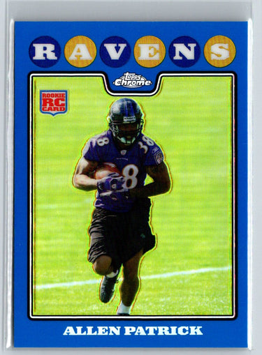 2008 Topps Chrome #TC195 Allen Patrick Blue Refractors F5