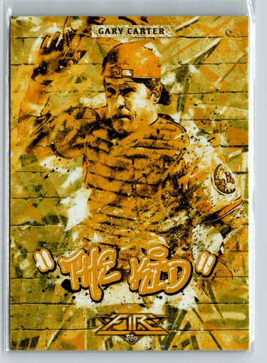 2017 Topps Fire #M-33 Gary Carter Monikers Gold Minted F5