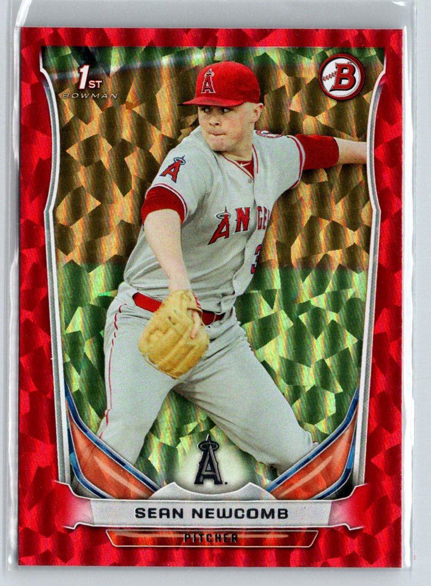 2014 Bowman Draft #DP12 Sean Newcomb Red Ice #/150 F6